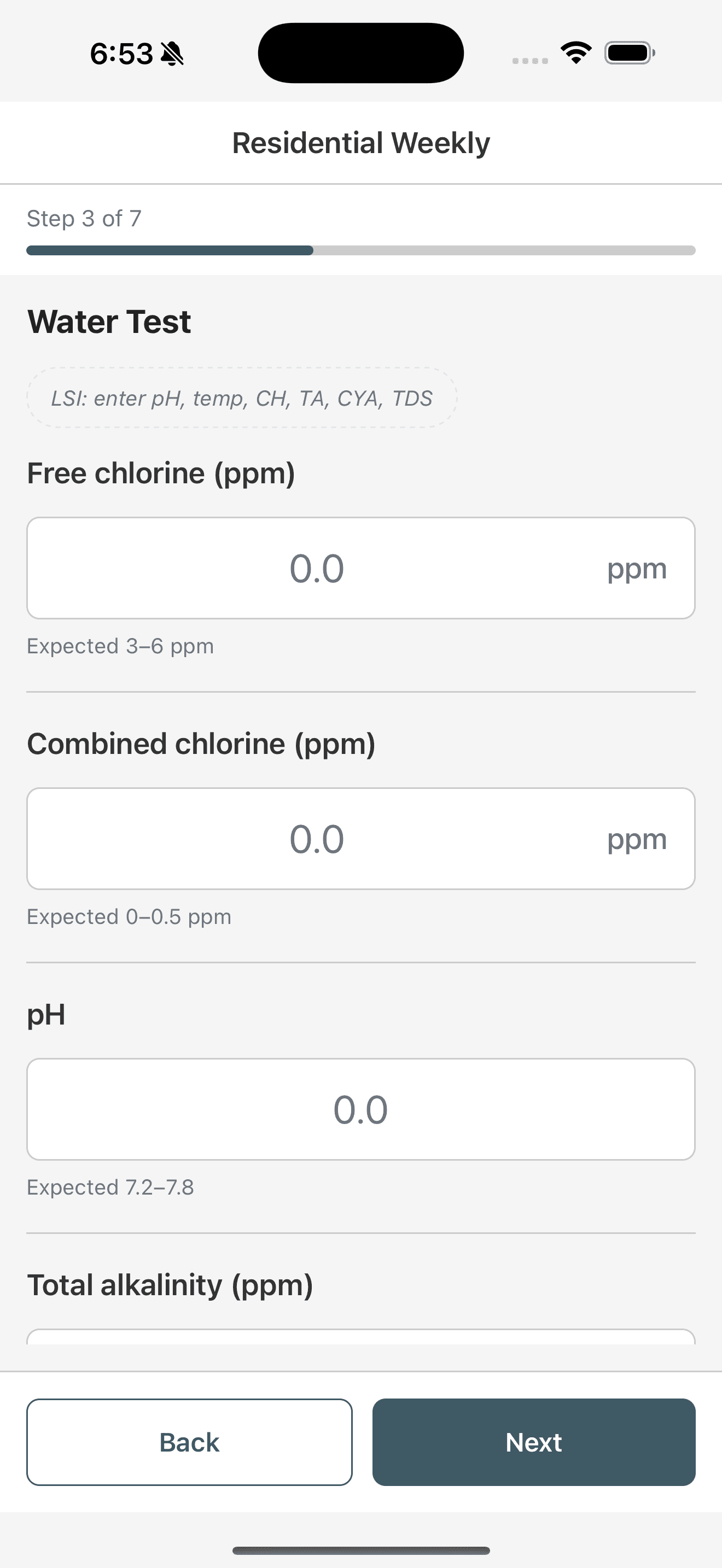 FieldSpartan fertilization step with application-rate calculation